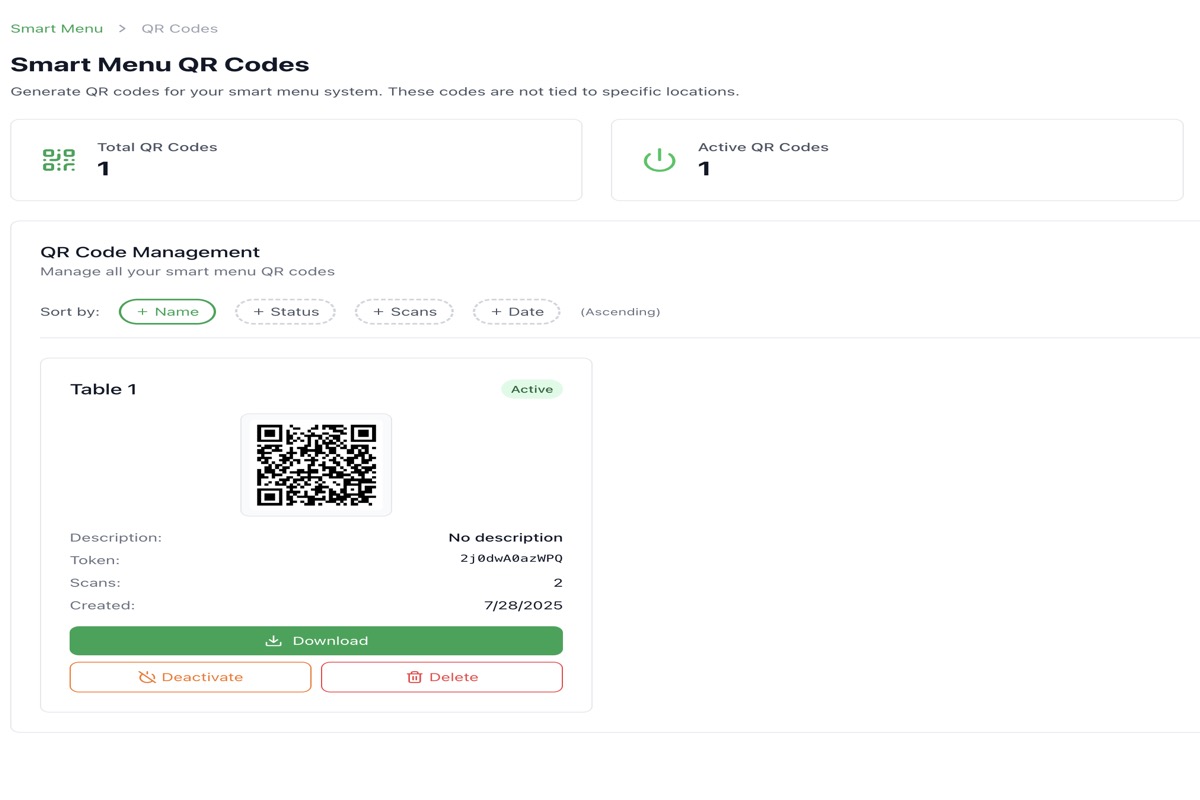 QR Code Generation